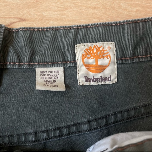 Vintage |Timberland| Cutoff Shorts in Olive Green Men’s Size 34 - Picture 5 of 8